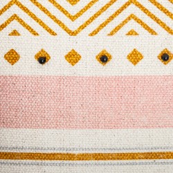 Housse de coussin rayé en coton
