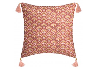 Housse de coussin Hindou rose et or - My Kozy Shop