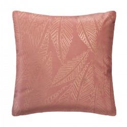 Coussin en velours or et rose tropical - My Kozy Shop