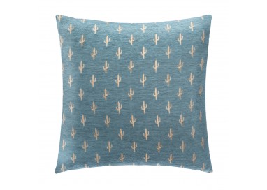 Housse de coussin cactus bleu et or - My Kozy Shop