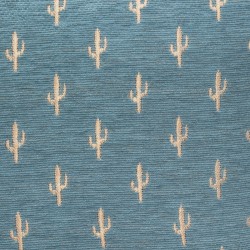 Housse de coussin cactus bleu et or - My Kozy Shop