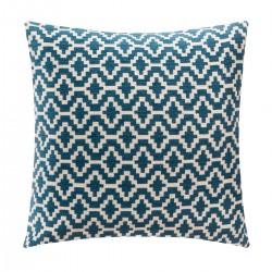 Housse de coussin bleu Etnik