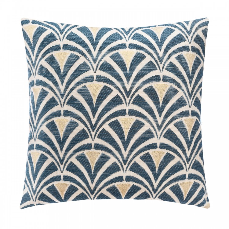 Housse de coussin bleu art déco - My Kozy Shop