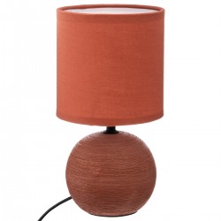 Lampe boule en céramique strié - 2 coloris