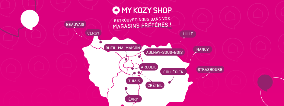 Carte des magasins My Kozy Shop